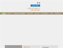 Tablet Screenshot of cmstaff.com